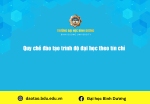 Quy chế đào tạo trình độ đại học theo tín chỉ