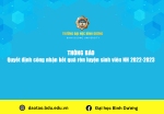 Quyet dinh cong nhan ket qua ren luyen sinh vien nam hoc 2022 2023