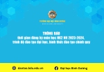 thời gian đăng ký môn học học kỳ 2 năm học 2023 2024, trình độ đào tạo đại học, hình thức đào tạo chính quy