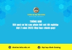 Ket qua so bo sau phan hoi xet tot nghiep dot 2 nam 2023 Dai hoc chinh quy