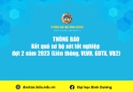 Ket qua so bo xet tot nghiep dot 2 nam 2023 Lien thong VLVH GDTX VB2