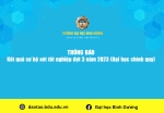 Ket qua so bo xet tot nghiep dot 3 nam 2023 Dai hoc chinh quy