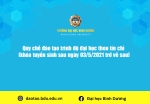 Quy chế đào tạo trình độ đại học theo tín chỉ khóa tuyển sinh sau ngày 03 5 2021 trở về sau