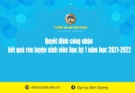 Quyet dinh cong nhan ket qua ren luyen sinh vien hoc ky 1 nam hoc 2021 2022