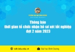 Thong bao thoi gian to chuc nhan ho so xet tot nghiep dot 2 nam 2023 1