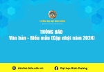 Văn bản - Biểu mẫu (Cập nhật năm 2026)