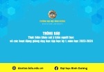 Thực hiện khảo sát ý kiến người học về các hoạt động giảng dạy, học tập học kỳ 1, năm học 2023 2024