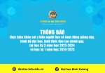 TB thực hiện khảo sát ý kiến người học về hoạt động giảng dạy, trình độ đại học, hình thức đào tạo chính quy, tại học kỳ 3 năm học 2023 2024 và học kỳ 1 năm học 2024 2025