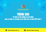tổ chức Lễ tốt nghiệp và trao bằng