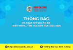 TB RÀ SOÁT KẾT QUẢ SƠ BỘ ĐIỂM RÈN LUYỆN HK2 NĂM HỌC 2024 2025