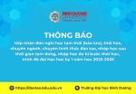tiếp nhận đơn nghỉ học tạm thời bảo lưu thôi học