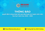 TB quyết định công nhận kết quả đánh giá rèn luyện sinh viên học kỳ 2 năm học 2024   2025
