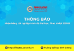 Thông báo nhận bằng tốt nghiệp trình độ Đại học, Thạc sĩ đợt 2 2025