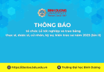 Thông báo tổ chức Lễ tốt nghiệp và trao bằng  thạc sĩ, dược sĩ, cử nhân, kỹ sư, kiến trúc sư năm 2025 lần II
