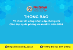 Kế hoạch tổ chức xét công nhận cấp chứng chỉ Giáo dục quốc phòng và an ninh năm 2026