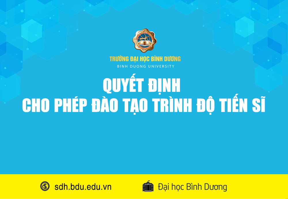 QUYẾT ĐỊNH CHO PHÉP ĐÀO TẠO TRÌNH ĐỘ TIẾN SĨ