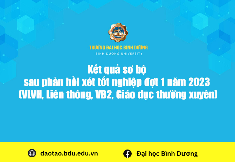 Ket qua so bo sau phan hoi xet tot nghiep dot 1 nam 2023 Vua lam vua hoc Lien thong Van bang 2 Giao duc thuong xuyen