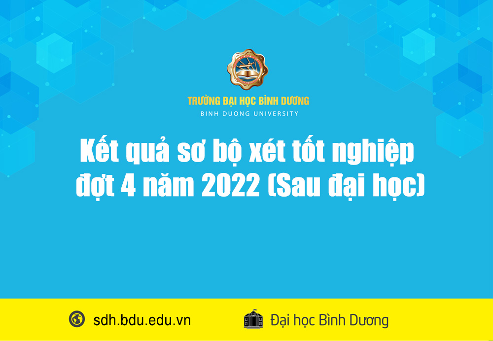 Ket qua so bo xet tot nghiep dot 4 nam 2022 Sau dai hoc